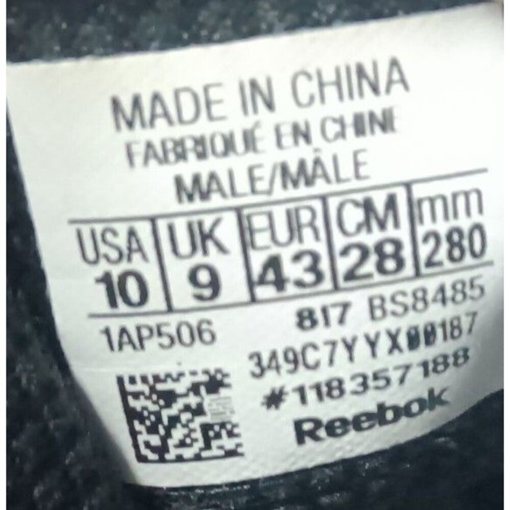 Reebok Instalite Run Shoes Mens Size 10 Black & Red BS8485 - Picture 4 of 6